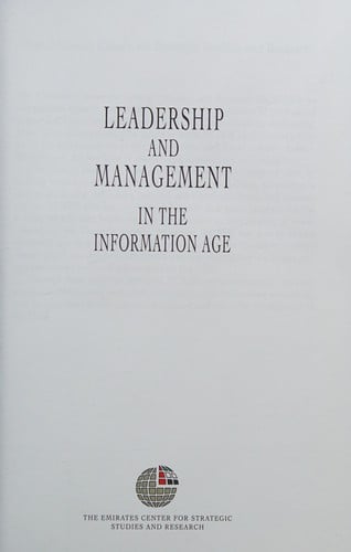 Leadership and management in the information age