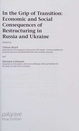 Economic and Social Consequences of Restructuring in Russia and Ukraine