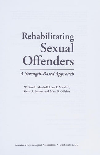 Rehabilitating sexual offenders