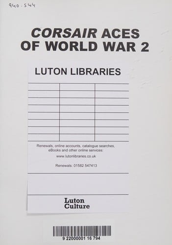 Corsair aces of World War 2.