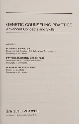 Genetic counseling practice