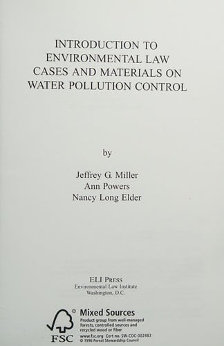 Introduction to environmental law