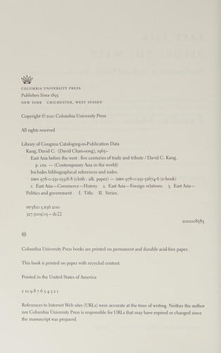 East Asia before the West