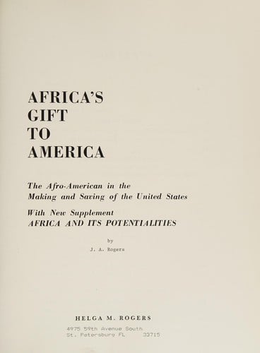 Africa's gift to America
