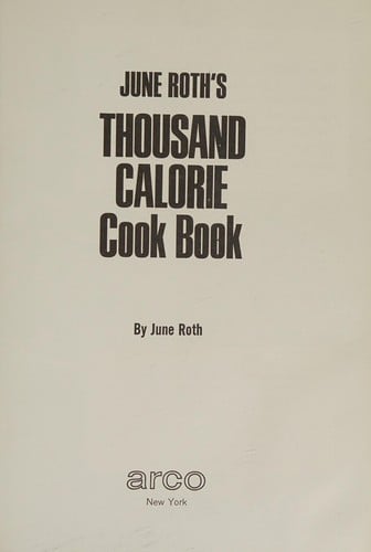 The thousand calorie cook book
