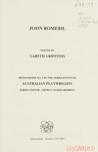 John Romeril