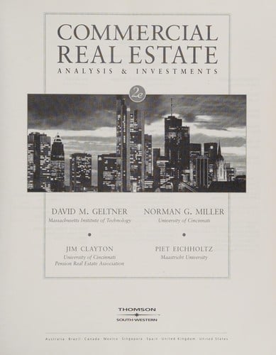 Commercial real estate analysis and investments