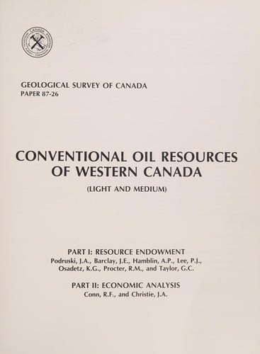 Conventional oil resources of Western Canada