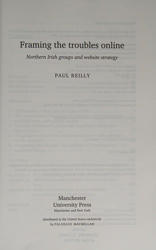 Framing the troubles online