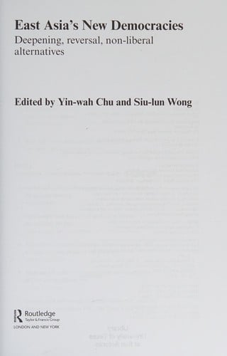 East Asia's new democracies