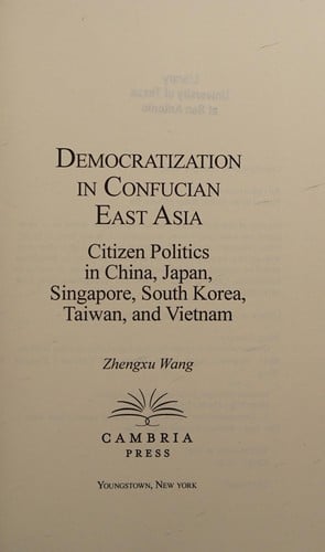 Democratization in Confucian East Asia