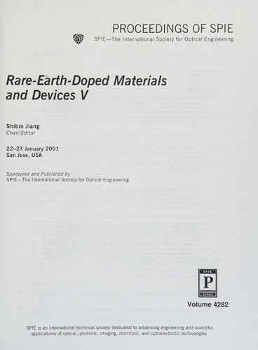 Rare-earth-doped materials and devices V