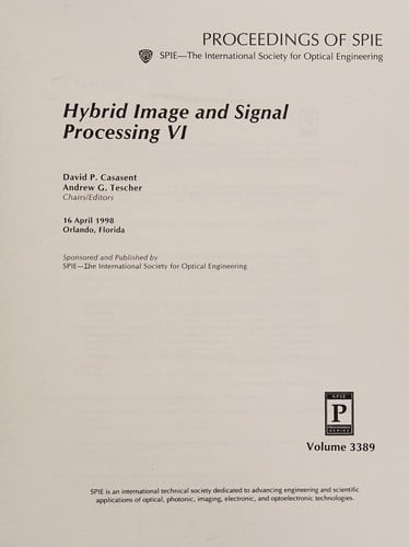 Hybrid image and signal processing VI