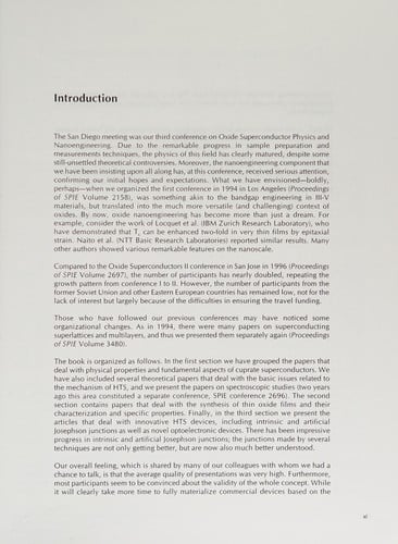 Superconducting and related oxides, physics and nanoengineering III