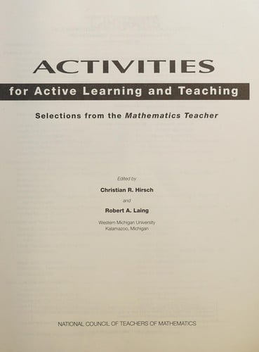 Activities for active learning and teaching