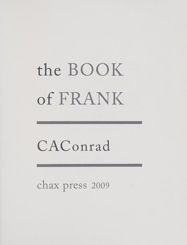 The book of Frank