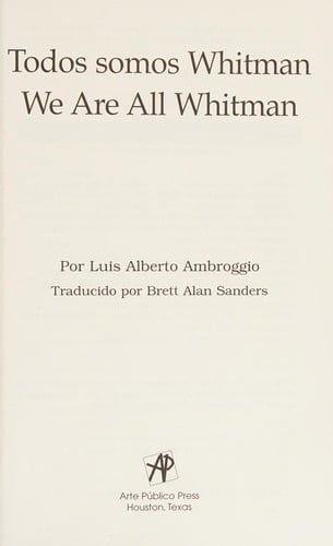 Todos somos Whitman