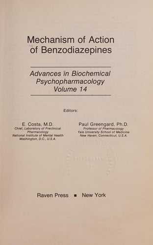 Mechanism of action of benzodiazepines