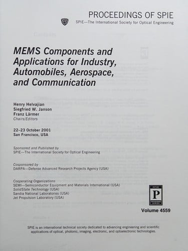 MEMS components and applications for industry, automobiles, aerospace, and communication