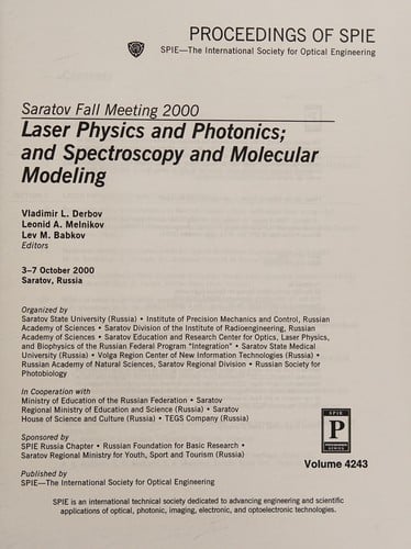 Laser physics and photonics