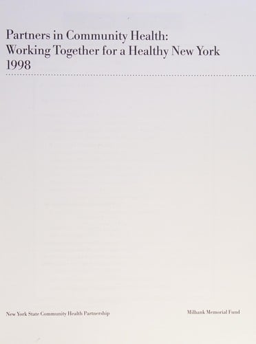 Partners in community health