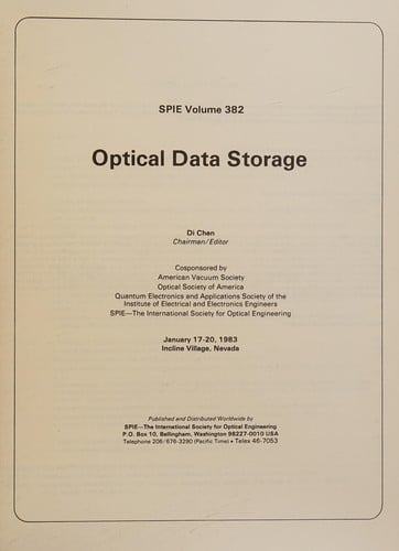 Optical data storage