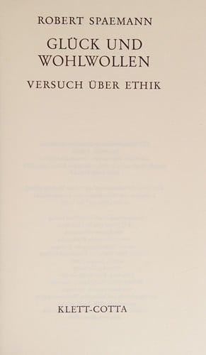 Glück und Wohlwollen