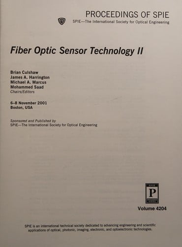 Fiber optic sensor technology II