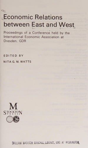 Economic relations between East and West