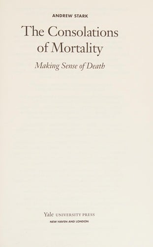 The consolations of mortality
