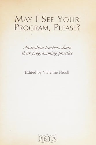 May I see your program, please?