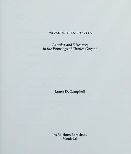 Parmenidean puzzles
