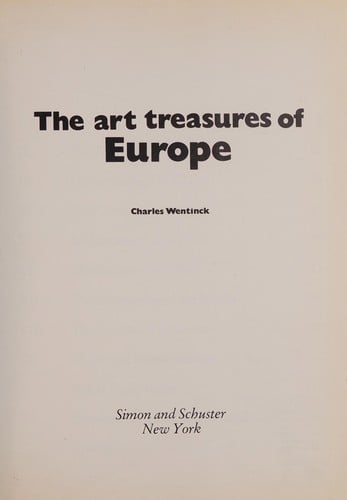 The art treasures of Europe