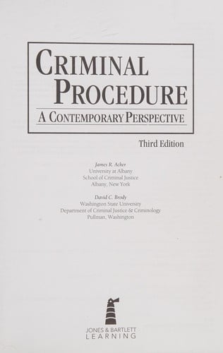 Criminal procedure