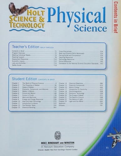 Holt science & technology physical science