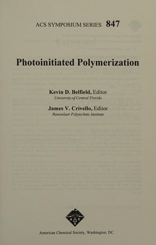 Photoinitiated polymerization
