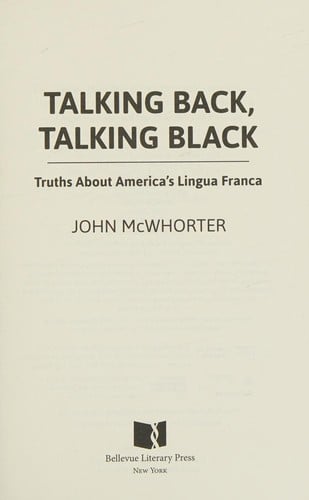 Talking back, talking Black