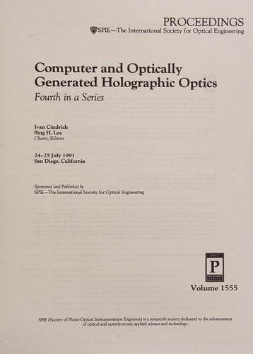Computer and optically generated holographic optics