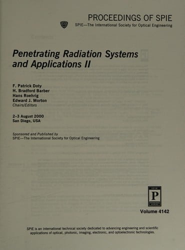 Penetrating radiation systems and applications II
