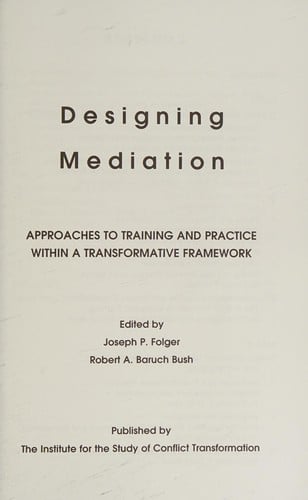 Designing mediation
