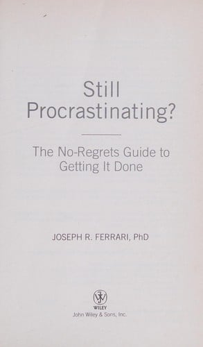 Still procrastinating