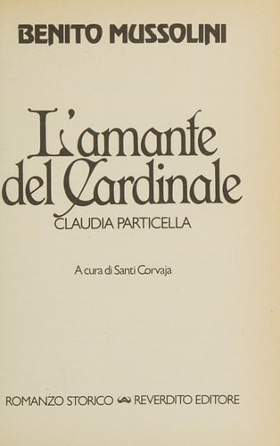 L' amante del cardinale
