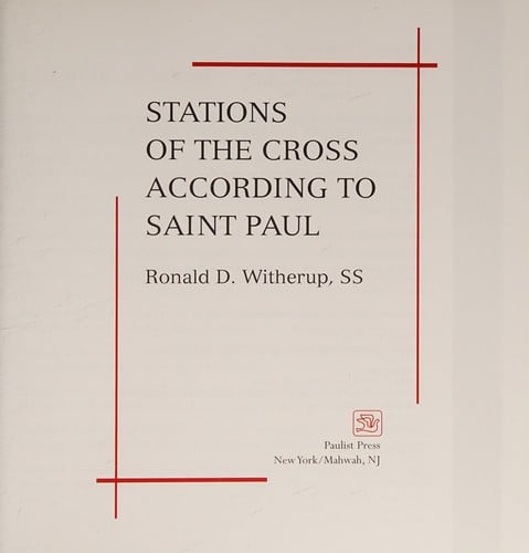 Stations of the cross according to Saint Paul