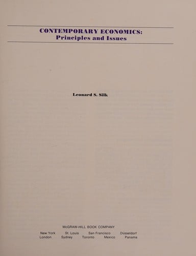 Contemporary economics