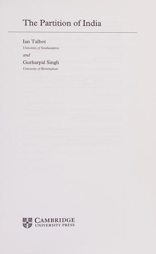 The partition of India