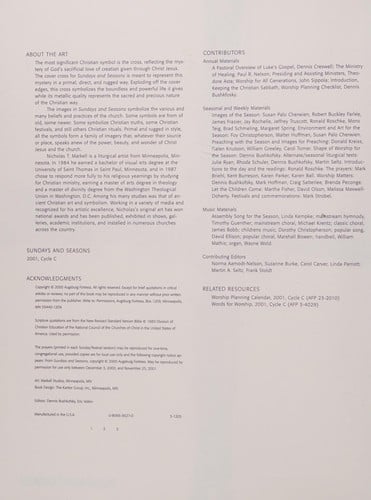 Sundays and seasons, 2001