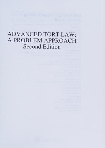 Advanced tort law