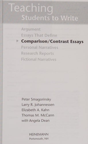 Teaching students to write comparison/contrast essays