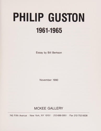 Philip Guston