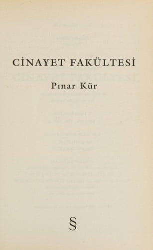 Cinayet fakültesi